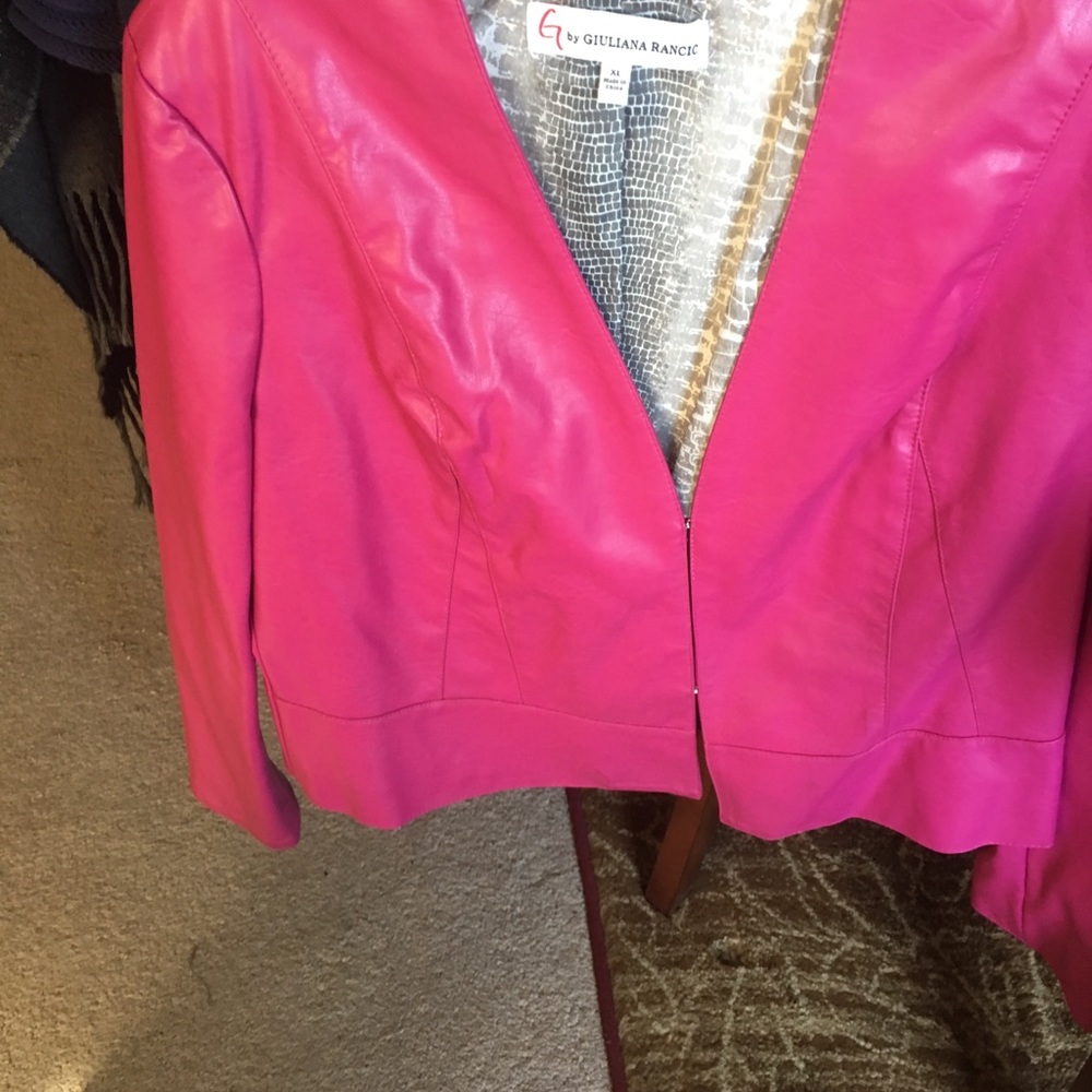 G by Giuliana Rancic leather jacket.